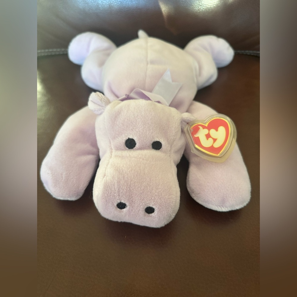 Ty Original Pillow Pal “Tubby” the purple Hippo Retired Vintage Collectible